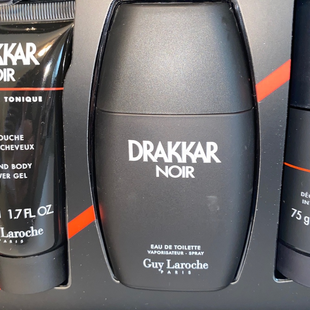 Guy Laroche Drakkar Noir Men’s Grooming 3 Piece Set Beautiful Black Box Gift Set - Picture 5 of 7